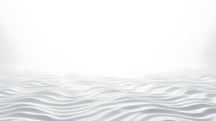 Obraz premium Serene white sandy beach with gentle ripples