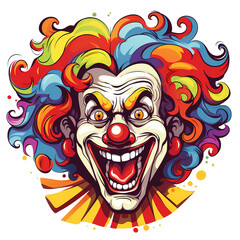 Whimsical Clown Cartoon Character Design
