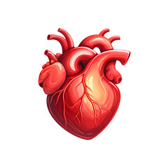 Heart Shape White Background Vector Illustration