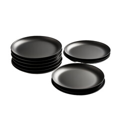 matte black plates
