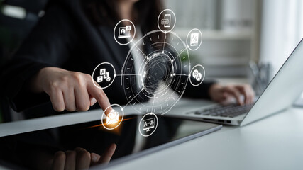 Translation icons show international languages, interpretation, and communication. Translation helps global business, translation supports learning, and translation improves cultural exchange. Entice