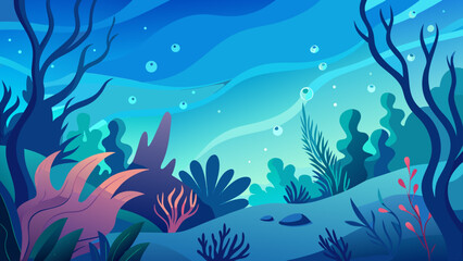 underwater background with fishes