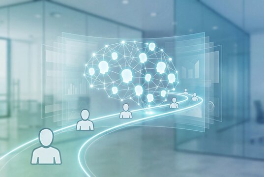 Digital HR Onboarding and Employee Experience Technology Concept