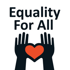 Obraz premium Diversity and Inclusion Equality For All Social Justice Concept and MLK Day