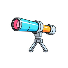 Minimalistic Optical Tools on White Background