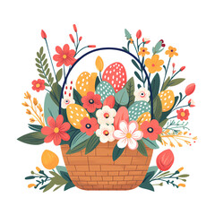 Elegant Easter Greetings Postcard Template