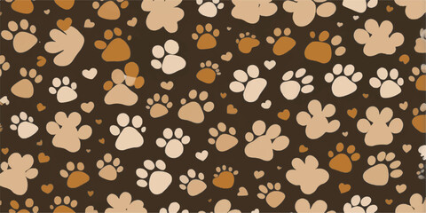Seamless vector brown leopard pattern with floral art texture illustration for textile and wallpaper design © Jharna Akter