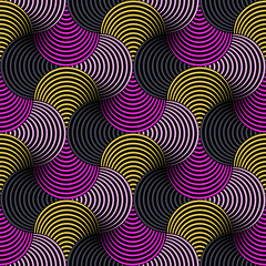 Seigaiha Japanese classic wave seamless wallpaper pattern. Versa