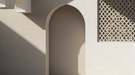 Minimal abstract professional photograph inspired by Saudi culture