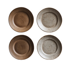 Rustic ceramic plates