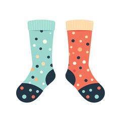 Children's Polka Dot Socks in Wool