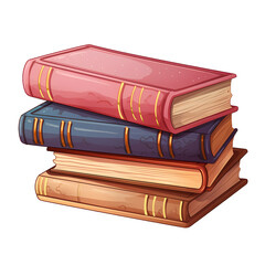 Educational Hardcover Books Stack