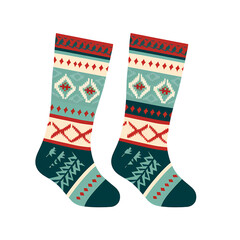 Cozy Knitted Socks with Elegant Design