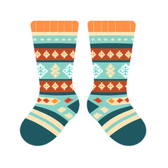 Cozy Knitted Socks with Delicate Pattern