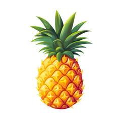 Exotic Pineapple Fruit Icon with Tropical Flair