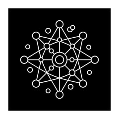 Neural Network Icon on white background
