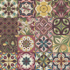 vector illustration hires Collection of High-Resolution Abstract Seamless ornament Patterns with Diverse Designs and Textures 