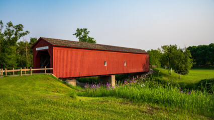 Covered Bridge in Zumbrota, Minnesota, USA