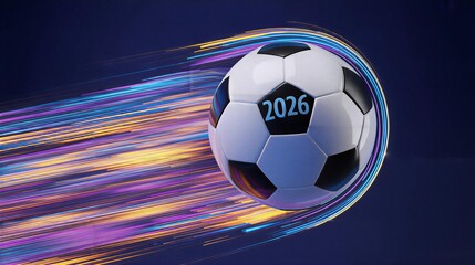 Soccer ball in sunlight on a field