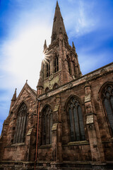 Fototapeta premium Sunstar on st elphins Church 