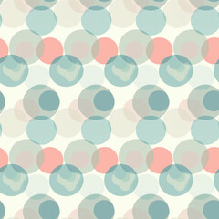 Bubble circles minimal pattern, soft rounded geometry, pastel tones