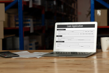 Online loan application form for modish digital information collection on the internet network
