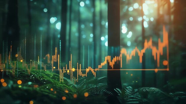 forest investment data visualization for sustainable green finance