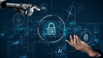 AI securing digital access through biometric authentication, protecting identity, monitoring threats, and enhancing cybersecurity system infrastructure with intelligent automation. Marrow
