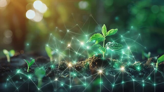 sustainable investment growth with digital eco finance graph