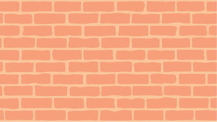 Fototapeta premium Brick wall background. Bricks wall abstract pattern background. Brick wall texture. Brick wall illustration.