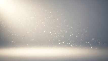 Heavenly Beam of Light with Magical Sparkles and Ethereal Glowing Particles