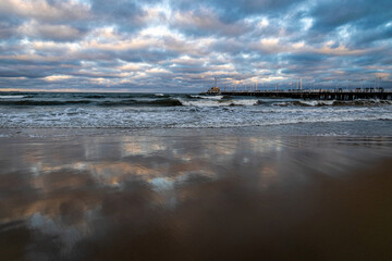 Storm on the Baltic Sea coast	