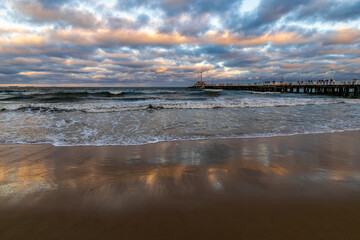 Storm on the Baltic Sea coast	