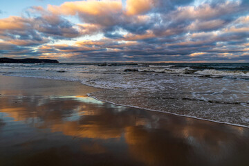 Storm on the Baltic Sea coast	