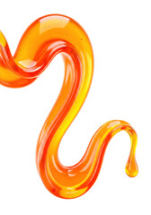 Orange Liquid Splashing Caramel Syrup