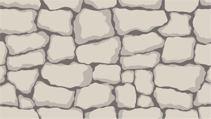 Stone wall pattern for backgrounds and textures. Stone  wall background. Stone wall vector illustration.