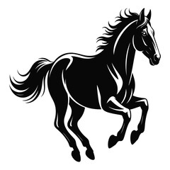 Majestic horse galloping symbol of freedom power and grace perfect for equestrian themed designs and representing strength and elegance in motion