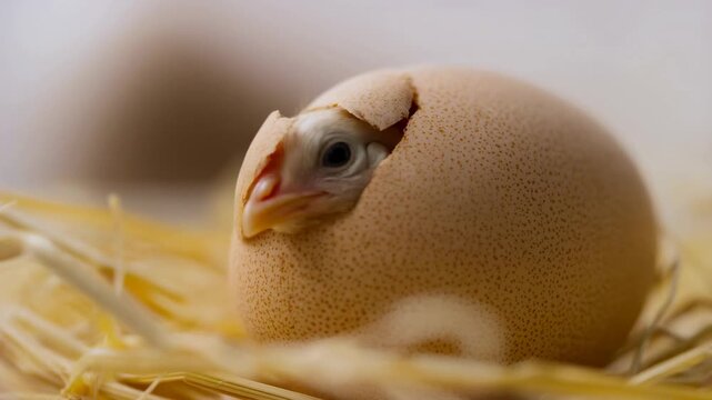 Chick hatching: egg to freedom in three phases