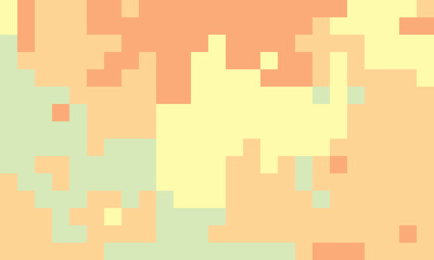 Obraz premium Abstract pixel art background. Soft pastel hues blend in a dynamic, organic pattern. Ideal for website banners, app designs, or modern branding. Evokes feelings of calm, warmth, and creativity.