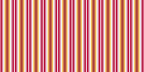 Vibrant vertical stripes in red, gold, and white create a cheerful, retro pattern.  Perfect for backgrounds, textiles, or website design.