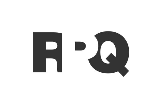 RPQ logo design. Initial letter R P Q bold font style for tech startups, consulting, corporate branding. Creative company name, headlines typography identity, trendy logotype.