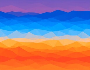 Abstract polygonal landscape (1)