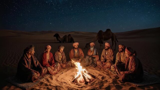 berbere tribe camping on the Sahara desert a milliner tradition