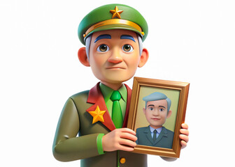 Veteran Honoring Remembrance - A Cheerful Portrait