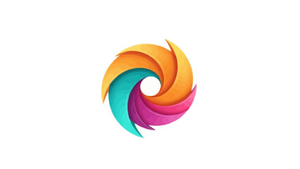 Dynamic 3D Abstract Swirl Mascot, Bold High-Contrast Palette for Modern Branding_transparent.svg
