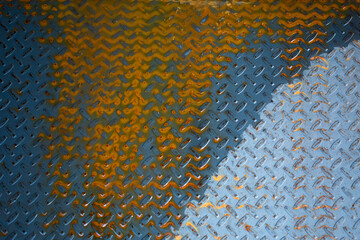 Placa metalica mojada y oxidada tipo textura