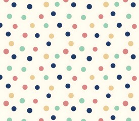 Colorful Pastel Polka Dot Grid Pattern © Arin