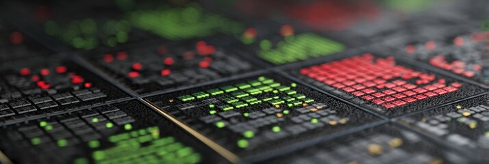 Visual Representation of Trading Data Showcasing Active Market Fluctuations With Various Indicators