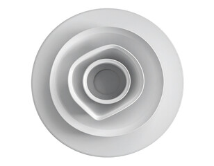 Contemporary Wavy Sculpture in Minimal Setting