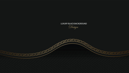 Luxury black background vector design. Suit for banner, award, certificate and others